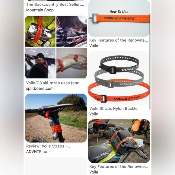 2 Voile Strap with Aluminum Buckle - 20" - Powder Mountain Branded - Picture 8 of 10